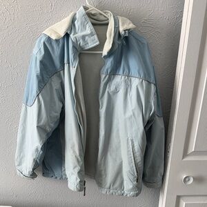 Women's Light Blue Thrifted Vintage Jacket